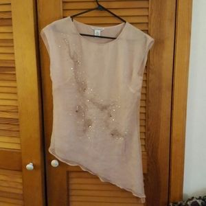 Pink Flutter Silk Blouse
